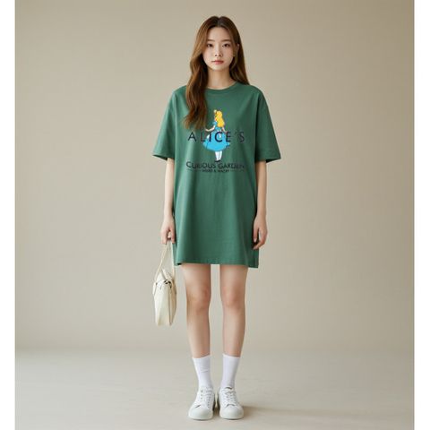 금발머리_원피스롱티 면반팔티 오버핏박스티루즈핏빅사이즈 잠옷