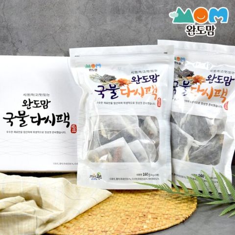100% 국내산 원물 완도맘 국물다시팩 160gX2봉(20팩)