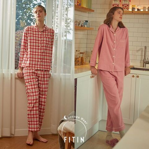 피트인 여자 파자마 상하의 2세트