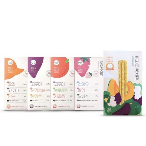 로렌츠 베스트 더블세트(스틱 120gx4종 각2개+못난이채소껌180gx2개)
