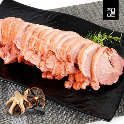 참다른 무항생제 흑마늘 오리훈제 슬라이스 200g x 4팩(머스타드 소스 2팩 추가 증정)