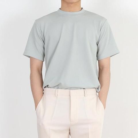 냉감 반팔티셔츠 남자 여름 아이스 냉장고 티셔츠