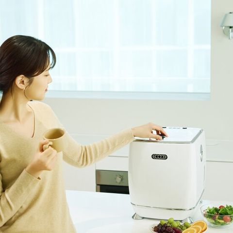 (리퍼) 에코체 친환경 음식물처리기 ECC-888 화이트 4L  건조 분쇄 음식물분쇄기 가정용음식물처리기