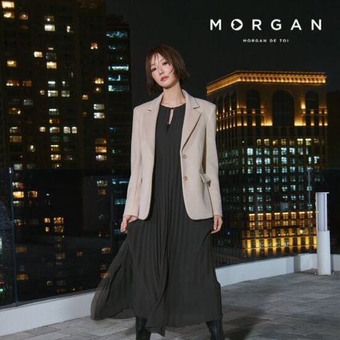 모르간 프리미엄 호주 울 100 하프코트