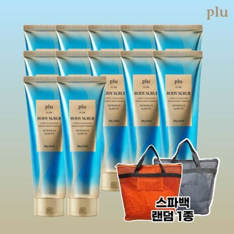 [플루] 바디스크럽 슬림핏 180g12개+ 스파백 랜덤 1종