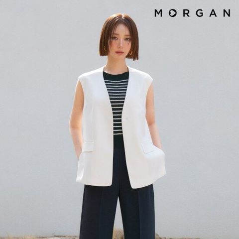 모르간 25SS 썸머 슬리브리스 재킷 1종
