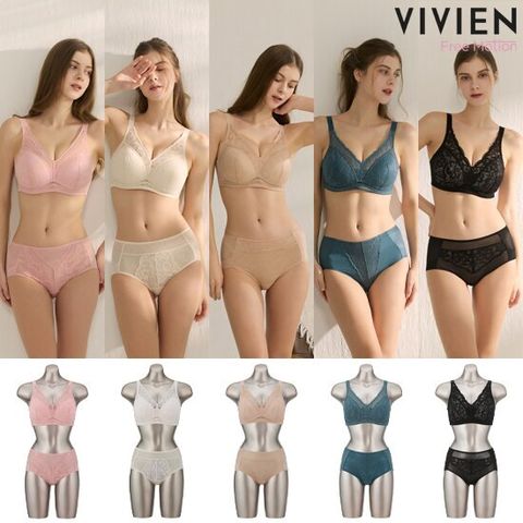 25SS 비비안 프리모션 맥스커버 브라팬티 5세트