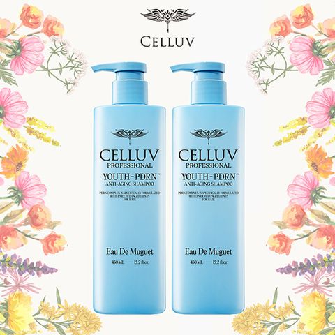 [ Hmall X LG생활건강 특집전][CELLUV] 셀럽 YOUTH PDRN 샴푸 450ml 오 드 뮤게 x 2통