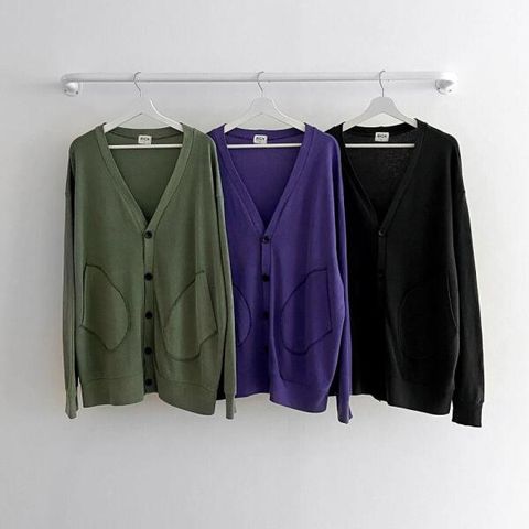 아트박스/신상오픈런 믄베르 가을 오버핏 가디건 루즈핏 보라색 여성 +할인쿠폰
