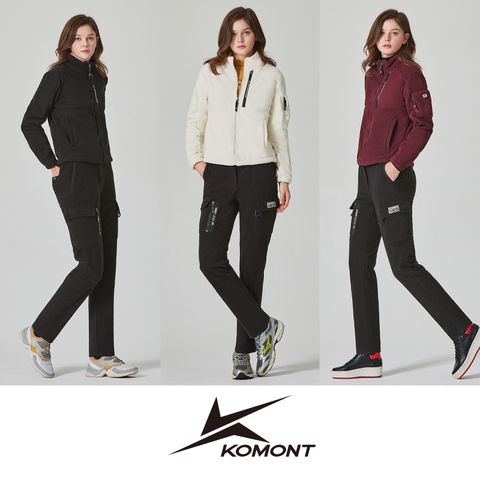 [KOMONT] 코몽트 여성 방풍 플리스 집업 트레이닝 셋업 2종
