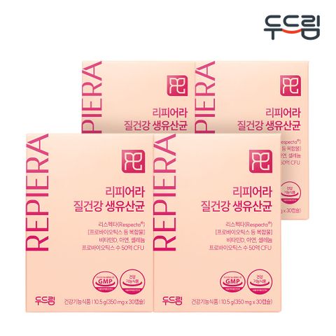 [두드림] 리스펙타 질 건강 생유산균 30캡슐 x 4박스 (4개월분) +할인쿠폰