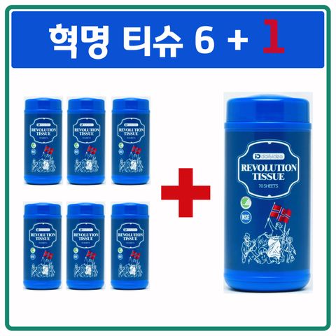 [더블구성]데일리아이디어 혁명티슈 (6통+1통)