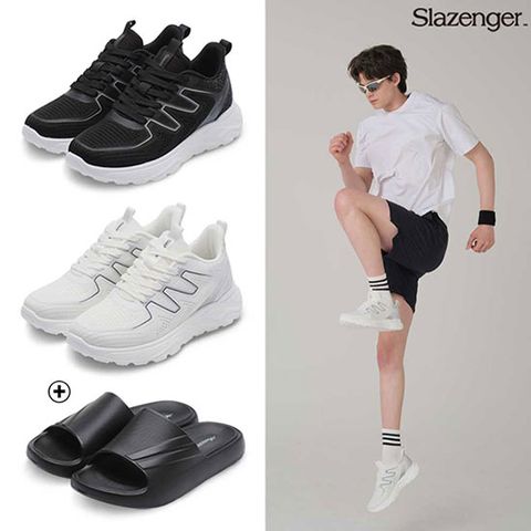 [슬레진저] 슬레진저 썸머 메쉬 워킹화 + 쿠션 슬리퍼 2종 모두 (남성용)