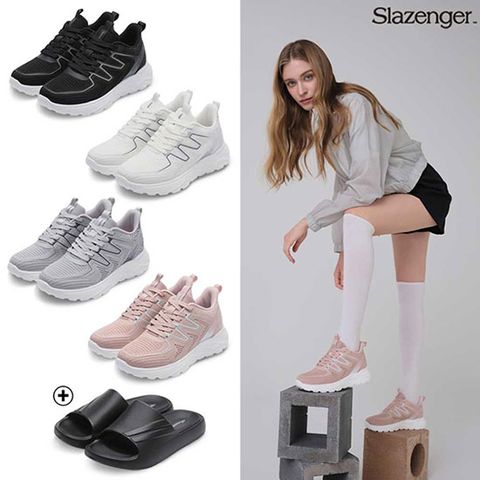 [슬레진저] 슬레진저 썸머 메쉬 워킹화+쿠션 슬리퍼 2종 전부 (여성용)