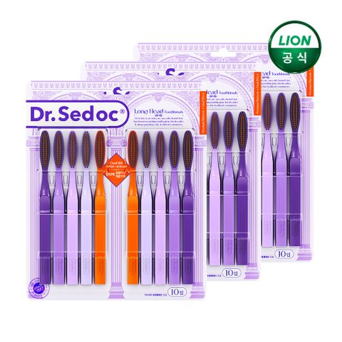 닥터세닥 퍼플롱헤드 칫솔 10개입 x 3개