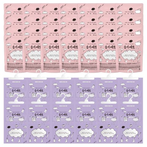 [습기제로]NEW 200g 대용량 제습제 40개(스탠드형28개+옷걸이형12개)
