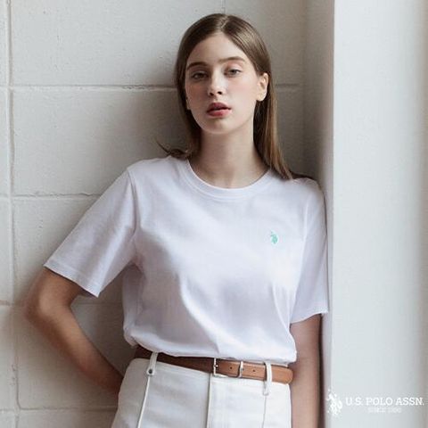 [U.S. POLO ASSN.] USPA 26SS 여성 코튼100 라운드 티셔츠 단품