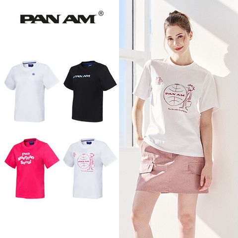 26SS 팬암 여성 어반 트래블 티셔츠 4종