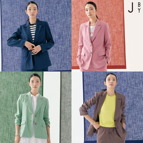 J by 프렌치린넨 블렌드 수트 자켓