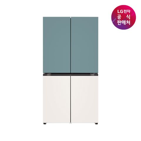 LG 디오스 오브제 매직스페이스 냉장고 870L [T873MTE111] (민트/베이지)