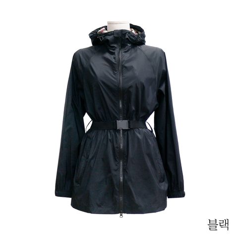 버버리 벨티드 후드 윈드브레이커