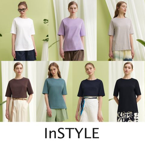 [InSTYLE] 인스타일 25SS 데일리 코튼100 티셔츠 7종