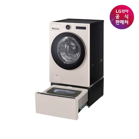 [LG 공식판매처] LG 트롬 오브제 스팀 워시콤보 세탁건조기+미니워시 FH25ESX (FH25ES+FX4EC)