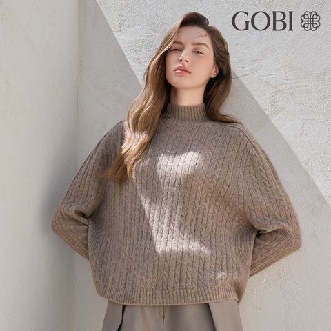 고비(GOBI) 캐시미어100 케이블 루즈핏 풀오버