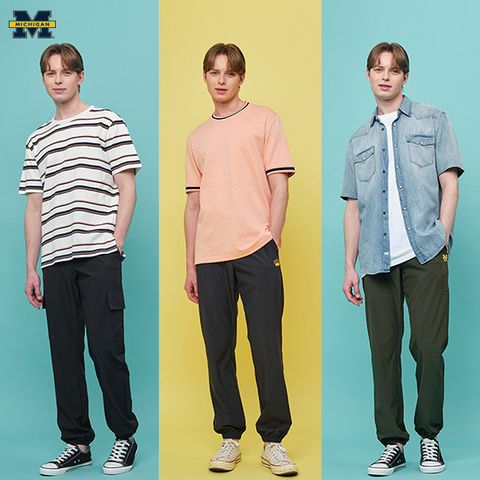 [MICHIGAN] 미시건대학교 25SS 남성 아이스 쿨 팬츠 3종