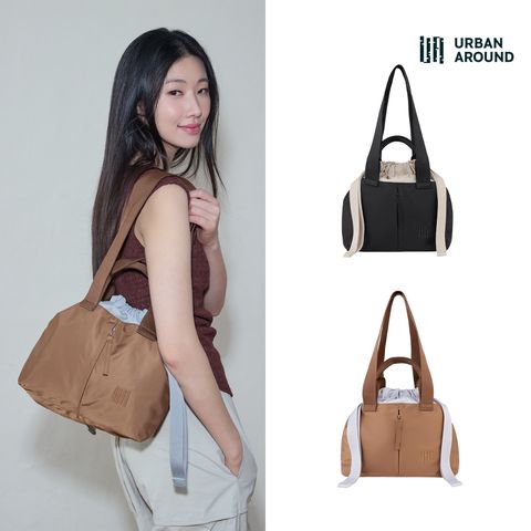 어반어라운드 26SS 투톤 나일론 쇼퍼백 1종 (스몰)