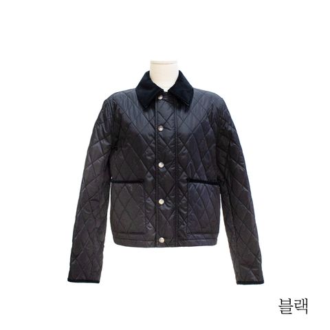 [버버리] 크롭 퀼팅 재킷