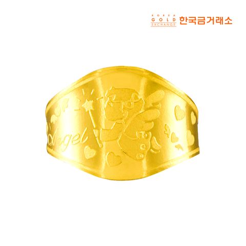 [손주사랑 골든데이] 한국금거래소 24K 순금 손주 천사반지 1g