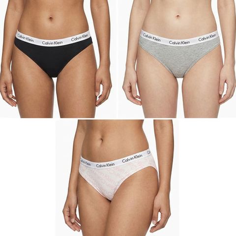 캘빈클라인 CK 언더웨어 캐러셀 코튼 비키니 여성 삼각팬티 속옷 3팩 세트 QP1258O-035