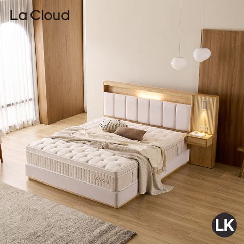 [라지킹(LK)] 라클라우드 오가르 호텔식 침대 프레임+매트리스 세트 (패널 제외)