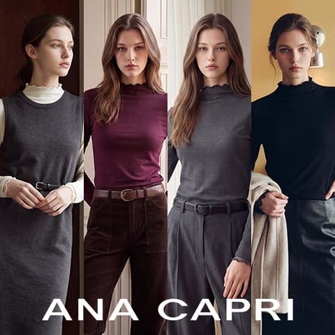 [ANA CAPRI] 아나카프리 26FW 멜로우 모크넥 티블라우스 4종