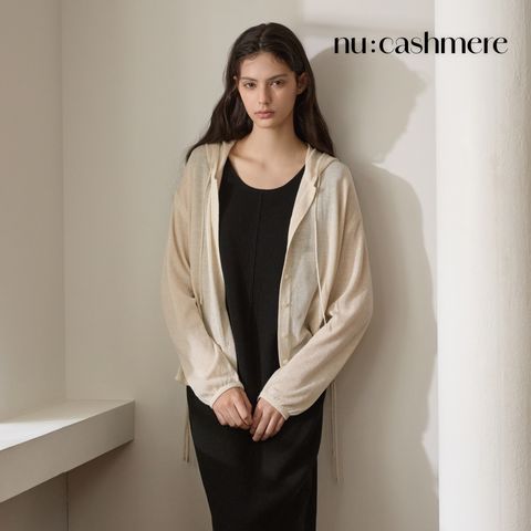 [NU LINEN]누캐시미어 26SS 린넨블렌드 후드가디건