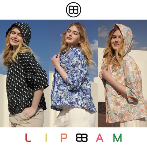 [Lipbbam] 립밤 프린트 후드 UV 윈드자켓 [빅사이즈 가능]