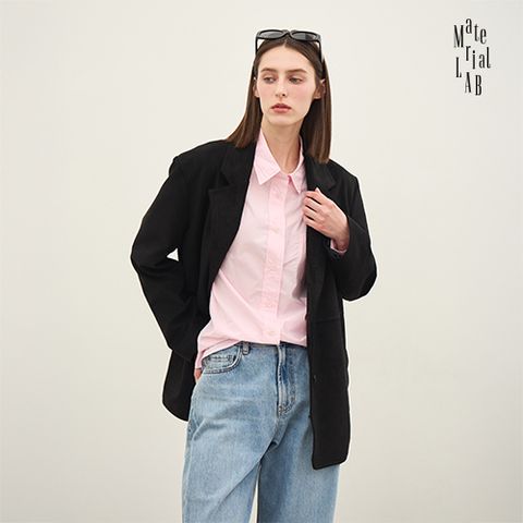 머티리얼랩 FAUX 스웨이드 자켓