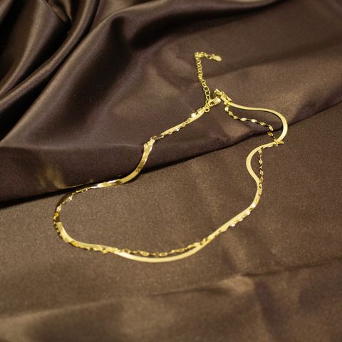 (라데아벤다타) 18K 레이어드 체인 네크리스