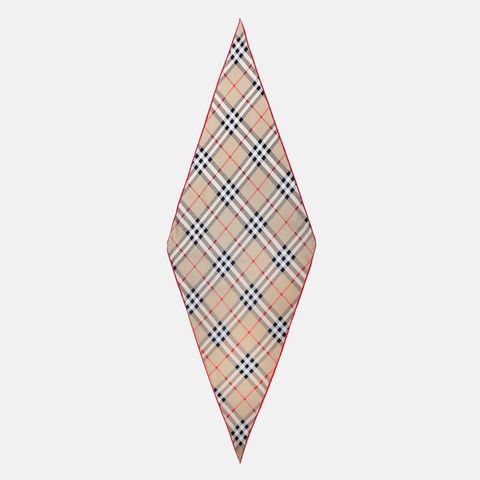 (버버리) 다이아몬드 실크 체크 스카프(8116998)