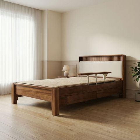 [신라온돌] 예가 황토숯볼 가드형 흙침대(Q퀸)+리프트업 테이블+도자기 식기세트 12P+사은품 서랍형협탁