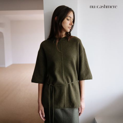 [우수고객전용][런칭가 139000원]누캐시미어 25FW 라쿤울블렌드 하프 풀오버