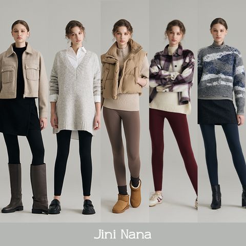 지니나나 기모 레깅팬츠 7종(블랙4종+유색3종)