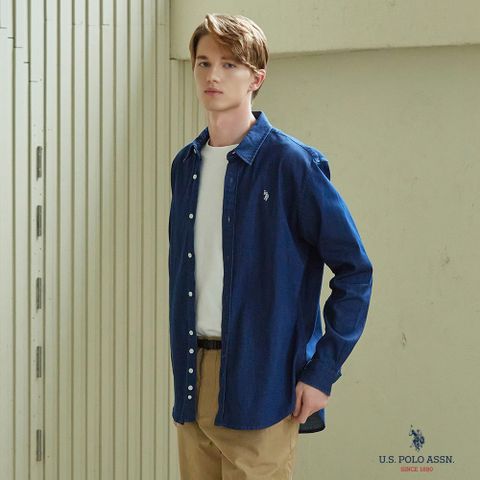 [25FW 최신상][U.S. POLO ASSN.] USPA 남성 데님셔츠 단품