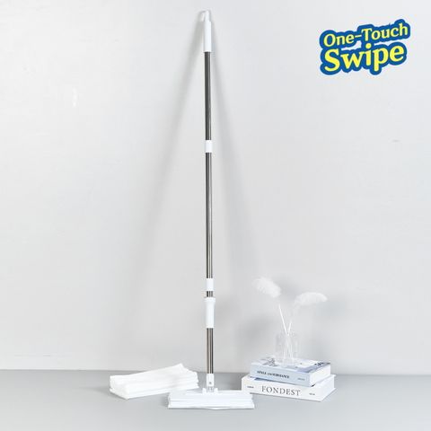 [1+1세트] 원터치 쓱싹 밀대 청소기 2개 + 청소포 120매