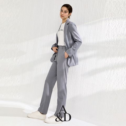 [AnD] 에이앤디 원버튼 스트레치 수트셋업 (자켓 + 팬츠)