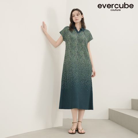 에바큐브꾸띄르 26SS G플리츠 에뚜왈 원피스