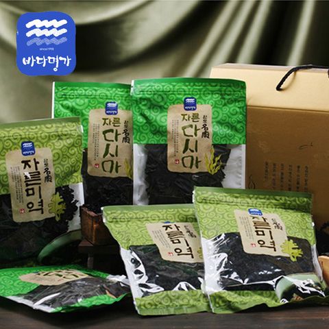 [완도명가] 자른미역*자른다시마혼합선물세트(자른미역100g*5봉/자른다시마100g*5봉)