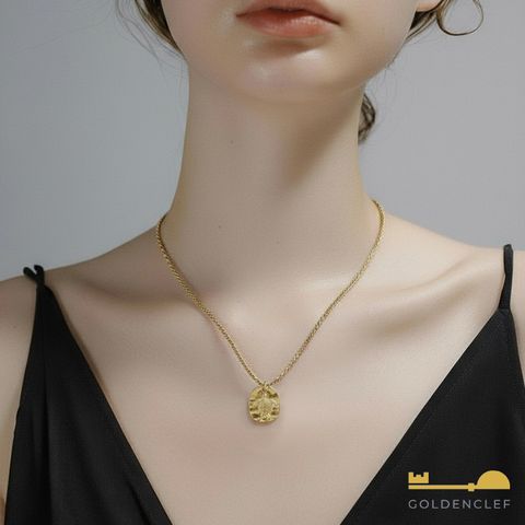 골든클레프 18K 새틴 터틀 목걸이