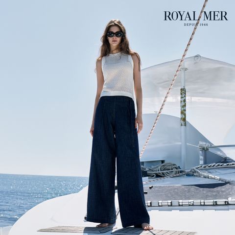 로얄메르 26SS 벨티드 와이드 데님